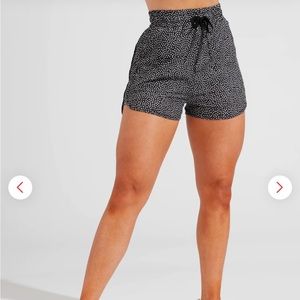 BuffBunny Collection Flo Shorts Black Bossy Print Medium- NIP/NWT